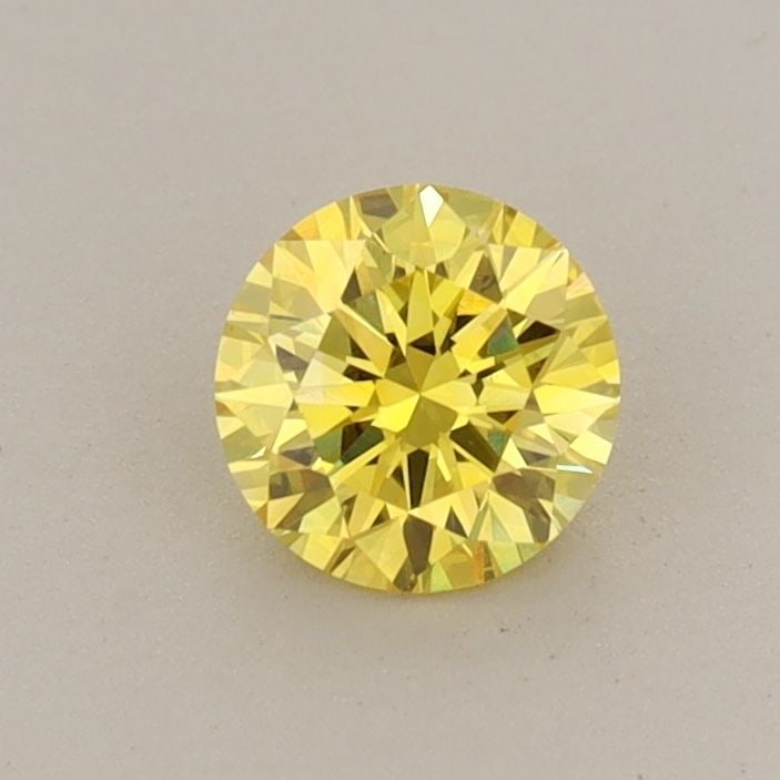 Loose Diamond - ROUND 0.47ct Fancy Vivid Yellow VS1: Loose Diamond - ROUND 0.47ct Fancy Vivid Yellow VS1 Source: This is a real non-mined Diamond that has been grown in a lab Shape: ROUND Carats: 0.47 Color: Fancy Vivid Yellow Certification: IGI Video:
