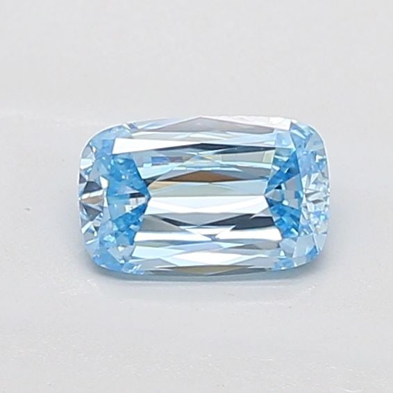 Loose Diamond - CUSHION MODIFIED 0.91ct Fancy Vivid Blue VVS2: Loose Diamond - CUSHION MODIFIED 0.91ct Fancy Vivid Blue VVS2 Source: This is a real non-mined Diamond that has been grown in a lab Shape: CUSHION MODIFIED Carats: 0.91 Color: Fancy Vivid Blue Certifi