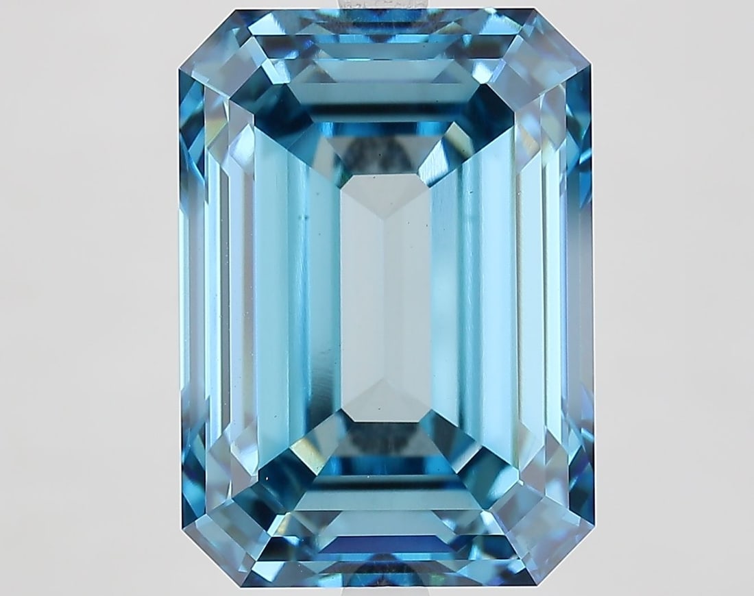 Loose Diamond - EMERALD 10.52ct Fancy Vivid Blue VS1 (1 of 1)