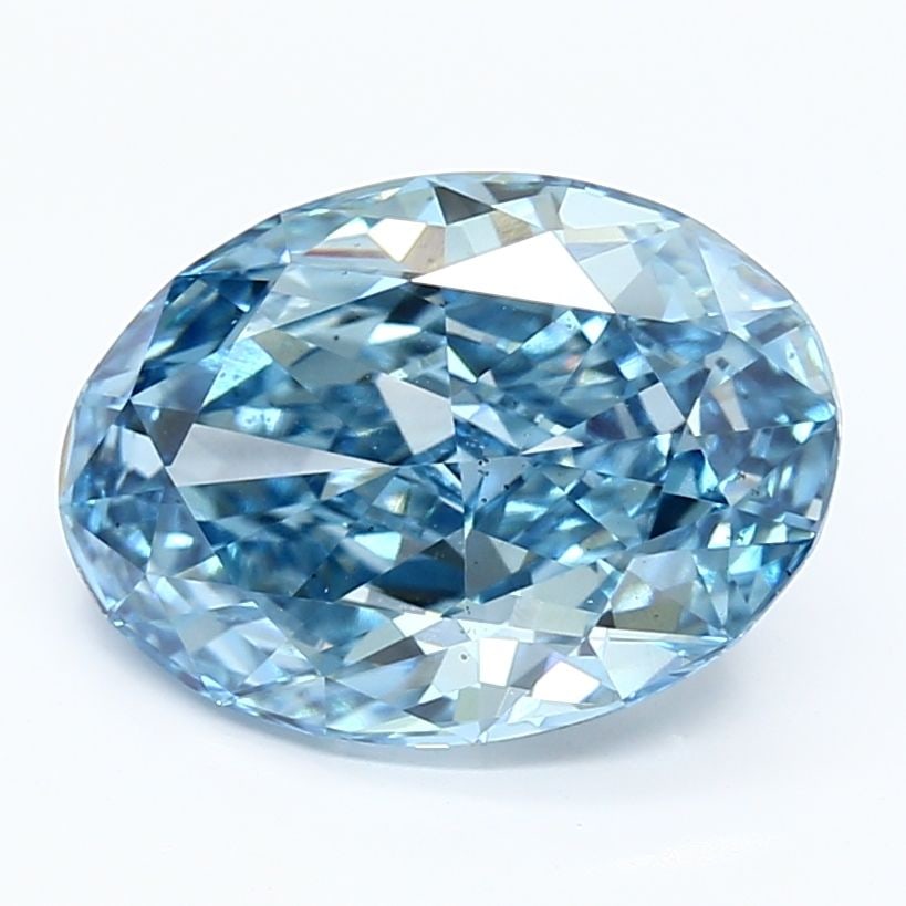 Loose Diamond - OVAL 4.01ct Fancy Vivid Blue VS2: Loose Diamond - OVAL 4.01ct Fancy Vivid Blue VS2 Source: This is a real non-mined Diamond that has been grown in a lab Shape: OVAL Carats: 4.01 Color: Fancy Vivid Blue Certification: IGI Video: