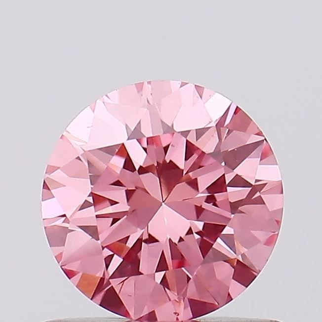 Loose Diamond - ROUND 0.59ct Fancy Pink VS1: Loose Diamond - ROUND 0.59ct Fancy Pink VS1 Source: This is a real non-mined Diamond that has been grown in a lab Shape: ROUND Carats: 0.59 Color: Fancy Pink Certification: NONE Video: