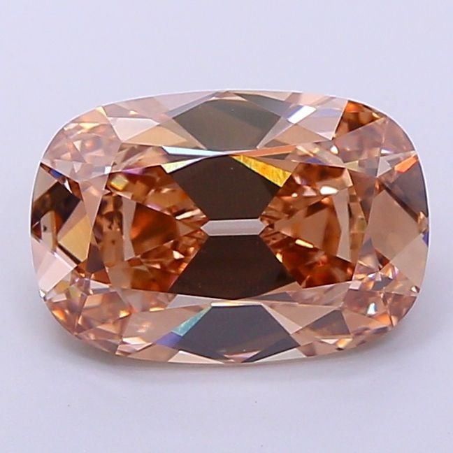 Loose Diamond - CUSHION 4.5ct Fancy Light Brown VVS2: Loose Diamond - CUSHION 4.5ct Fancy Light Brown VVS2 Source: This is a real non-mined Diamond that has been grown in a lab Shape: CUSHION Carats: 4.5 Color: Fancy Light Brown Certification: IGI Video: