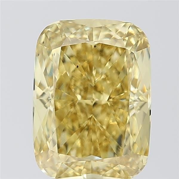 Loose Diamond - CUSHION MODIFIED 5.07ct Fancy Intense Yellow VS2: Loose Diamond - CUSHION MODIFIED 5.07ct Fancy Intense Yellow VS2 Source: This is a real non-mined Diamond that has been grown in a lab Shape: CUSHION MODIFIED Carats: 5.07 Color: Fancy Intense Yellow 