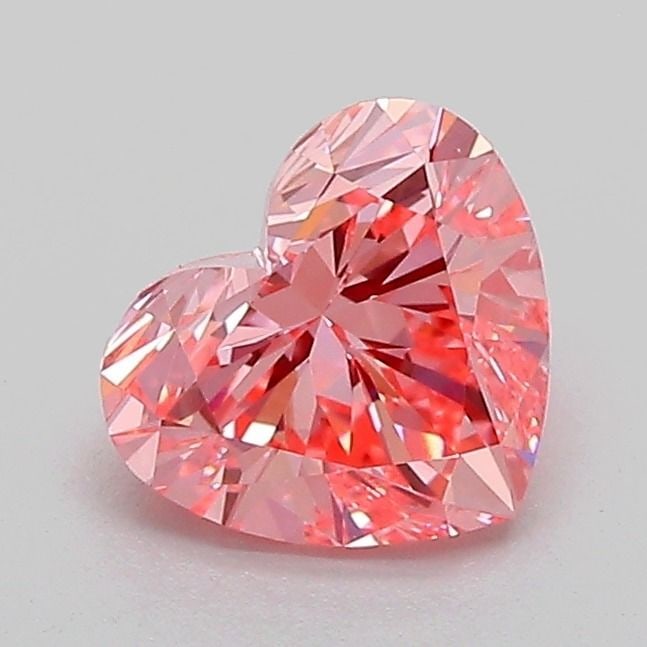 Loose Diamond - HEART 1.0ct Fancy Vivid Pink VS1: Loose Diamond - HEART 1.0ct Fancy Vivid Pink VS1 Source: This is a real non-mined Diamond that has been grown in a lab Shape: HEART Carats: 1.0 Color: Fancy Vivid Pink Certification: IGI Video: