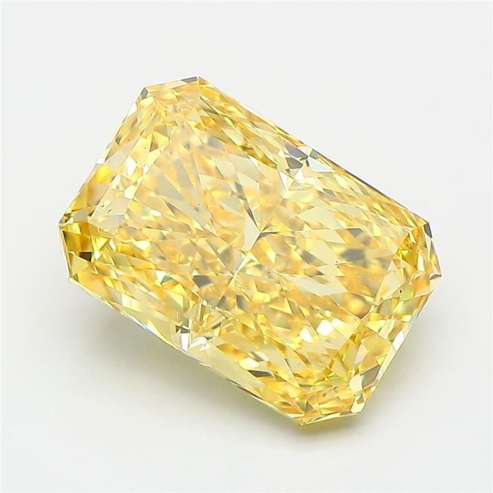 Loose Diamond - RADIANT 5.09ct Fancy Vivid Yellow VS1: Loose Diamond - RADIANT 5.09ct Fancy Vivid Yellow VS1 Source: This is a real non-mined Diamond that has been grown in a lab Shape: RADIANT Carats: 5.09 Color: Fancy Vivid Yellow Certification: IGI Vid