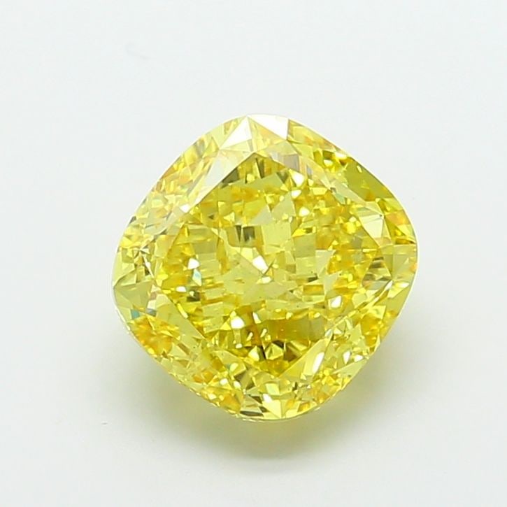 Loose Diamond - CUSHION MODIFIED 8.07ct Fancy Vivid Yellow VS2: Loose Diamond - CUSHION MODIFIED 8.07ct Fancy Vivid Yellow VS2 Source: This is a real non-mined Diamond that has been grown in a lab Shape: CUSHION MODIFIED Carats: 8.07 Color: Fancy Vivid Yellow Cert