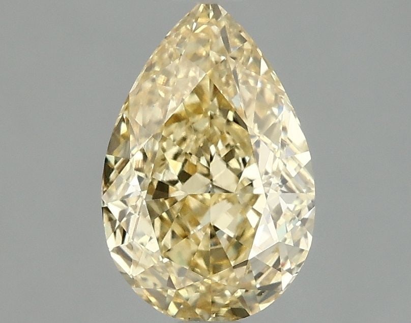 Loose Diamond - PEAR 1.59ct Fancy Intense Yellow VVS2: Loose Diamond - PEAR 1.59ct Fancy Intense Yellow VVS2 Source: This is a real non-mined Diamond that has been grown in a lab Shape: PEAR Carats: 1.59 Color: Fancy Intense Yellow Certification: IGI Vide