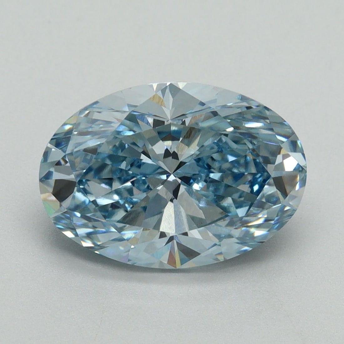 Loose Diamond - OVAL 3.35ct Fancy Vivid Blue VVS2: Loose Diamond - OVAL 3.35ct Fancy Vivid Blue VVS2 Source: This is a real non-mined Diamond that has been grown in a lab Shape: OVAL Carats: 3.35 Color: Fancy Vivid Blue Certification: IGI Video: