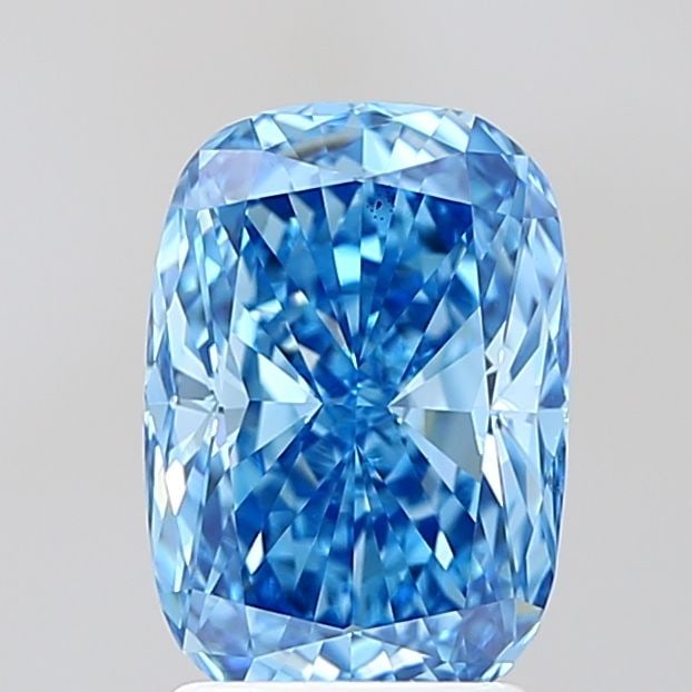 Loose Diamond - CUSHION MODIFIED 2.36ct Fancy Vivid Blue VS2: Loose Diamond - CUSHION MODIFIED 2.36ct Fancy Vivid Blue VS2 Source: This is a real non-mined Diamond that has been grown in a lab Shape: CUSHION MODIFIED Carats: 2.36 Color: Fancy Vivid Blue Certific