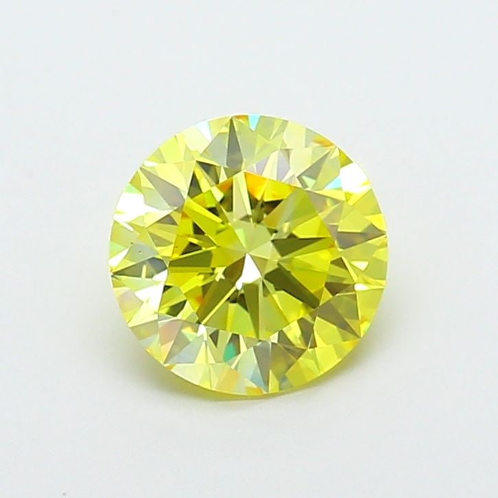Ideal Loose Diamond - ROUND 2.01ct Fancy Intense Yellow VS2: Ideal Loose Diamond - ROUND 2.01ct Fancy Intense Yellow VS2 Source: This is a real non-mined Diamond that has been grown in a lab Shape: ROUND Carats: 2.01 Color: Fancy Intense Yellow Certification: I