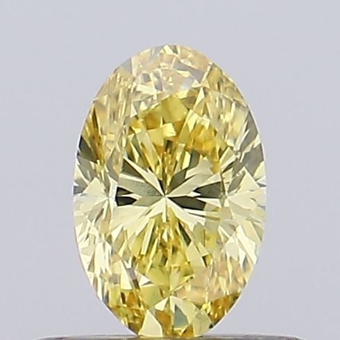 Loose Diamond - OVAL 0.34ct Fancy Yellow SI1: Loose Diamond - OVAL 0.34ct Fancy Yellow SI1 Source: This is a real non-mined Diamond that has been grown in a lab Shape: OVAL Carats: 0.34 Color: Fancy Yellow Certification: NONE The Diamond Depot Gu