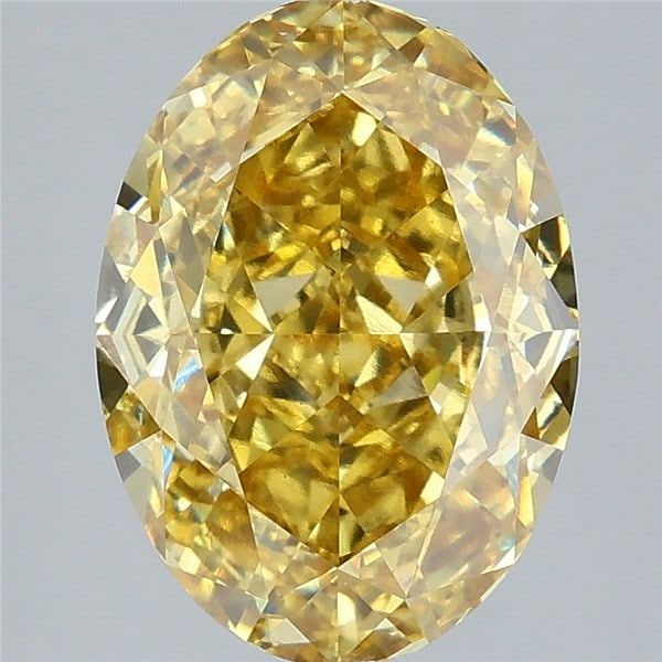 Loose Diamond - OVAL 6.09ct Fancy Vivid Yellow VS1: Loose Diamond - OVAL 6.09ct Fancy Vivid Yellow VS1 Source: This is a real non-mined Diamond that has been grown in a lab Shape: OVAL Carats: 6.09 Color: Fancy Vivid Yellow Certification: IGI Video: