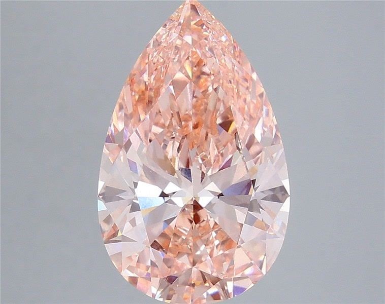 Loose Diamond - PEAR 5.03ct Fancy Vivid Pink VS1: Loose Diamond - PEAR 5.03ct Fancy Vivid Pink VS1 Source: This is a real non-mined Diamond that has been grown in a lab Shape: PEAR Carats: 5.03 Color: Fancy Vivid Pink Certification: IGI Video: