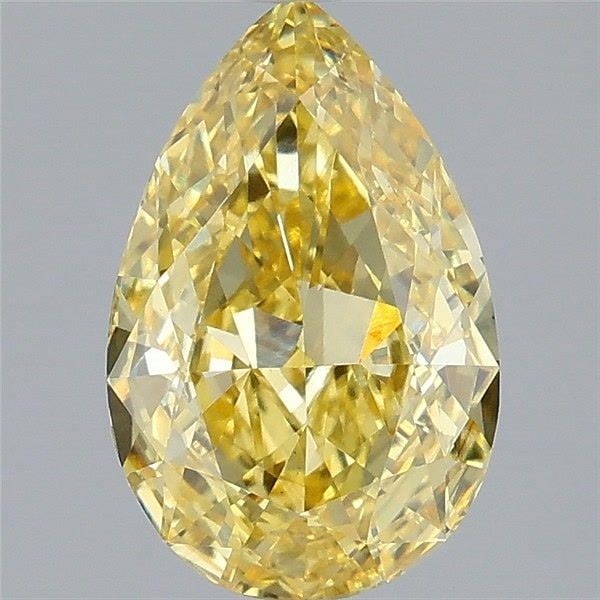 Loose Diamond - PEAR 2.51ct Fancy Vivid Yellow VS1: Loose Diamond - PEAR 2.51ct Fancy Vivid Yellow VS1 Source: This is a real non-mined Diamond that has been grown in a lab Shape: PEAR Carats: 2.51 Color: Fancy Vivid Yellow Certification: IGI Video: