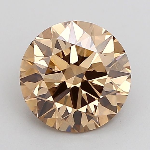 Ideal Loose Diamond - ROUND 1.92ct Fancy Light Brown VVS2: Ideal Loose Diamond - ROUND 1.92ct Fancy Light Brown VVS2 Source: This is a real non-mined Diamond that has been grown in a lab Shape: ROUND Carats: 1.92 Color: Fancy Light Brown Certification: IGI Vi