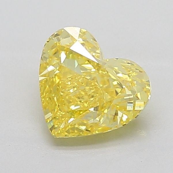 Loose Diamond - HEART 2.57ct Fancy Vivid Yellow VS1: Loose Diamond - HEART 2.57ct Fancy Vivid Yellow VS1 Source: This is a real non-mined Diamond that has been grown in a lab Shape: HEART Carats: 2.57 Color: Fancy Vivid Yellow Certification: IGI Video: