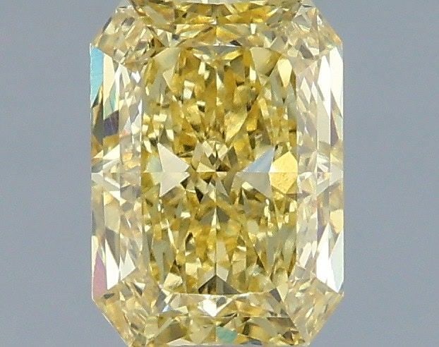 Loose Diamond - RADIANT 1.08ct Fancy Intense Yellow VS1: Loose Diamond - RADIANT 1.08ct Fancy Intense Yellow VS1 Source: This is a real non-mined Diamond that has been grown in a lab Shape: RADIANT Carats: 1.08 Color: Fancy Intense Yellow Certification: IGI