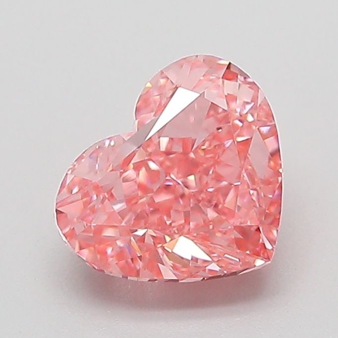 Loose Diamond - HEART 1.36ct Fancy Vivid Pink VS1: Loose Diamond - HEART 1.36ct Fancy Vivid Pink VS1 Source: This is a real non-mined Diamond that has been grown in a lab Shape: HEART Carats: 1.36 Color: Fancy Vivid Pink Certification: IGI Video: