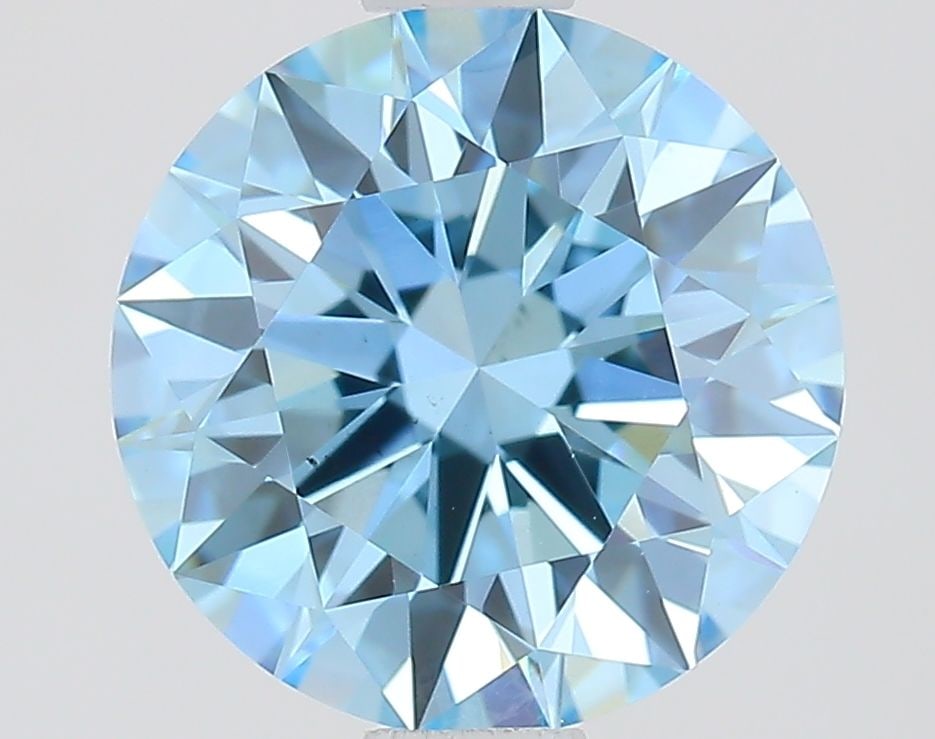 Ideal Loose Diamond - ROUND 1.35ct Fancy Vivid Blue VS2: Ideal Loose Diamond - ROUND 1.35ct Fancy Vivid Blue VS2 Source: This is a real non-mined Diamond that has been grown in a lab Shape: ROUND Carats: 1.35 Color: Fancy Vivid Blue Certification: IGI Video
