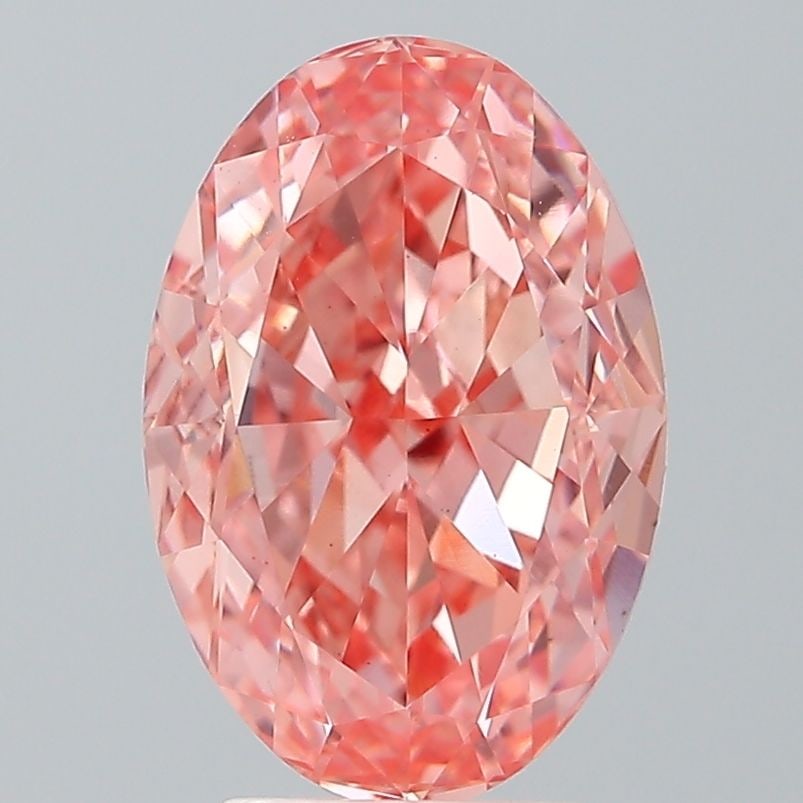 Loose Diamond - OVAL 4.01ct Fancy Vivid Pink VS1: Loose Diamond - OVAL 4.01ct Fancy Vivid Pink VS1 Source: This is a real non-mined Diamond that has been grown in a lab Shape: OVAL Carats: 4.01 Color: Fancy Vivid Pink Certification: IGI Video: