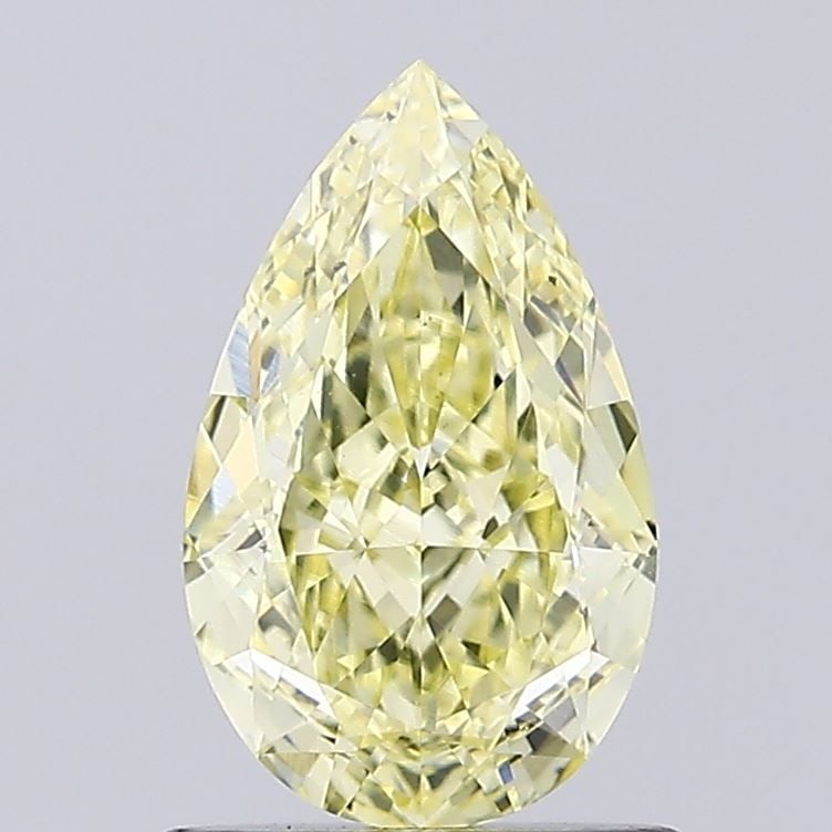 Loose Diamond - PEAR 1.04ct Fancy Intense Yellow VS2: Loose Diamond - PEAR 1.04ct Fancy Intense Yellow VS2 Source: This is a real non-mined Diamond that has been grown in a lab Shape: PEAR Carats: 1.04 Color: Fancy Intense Yellow Certification: IGI The D