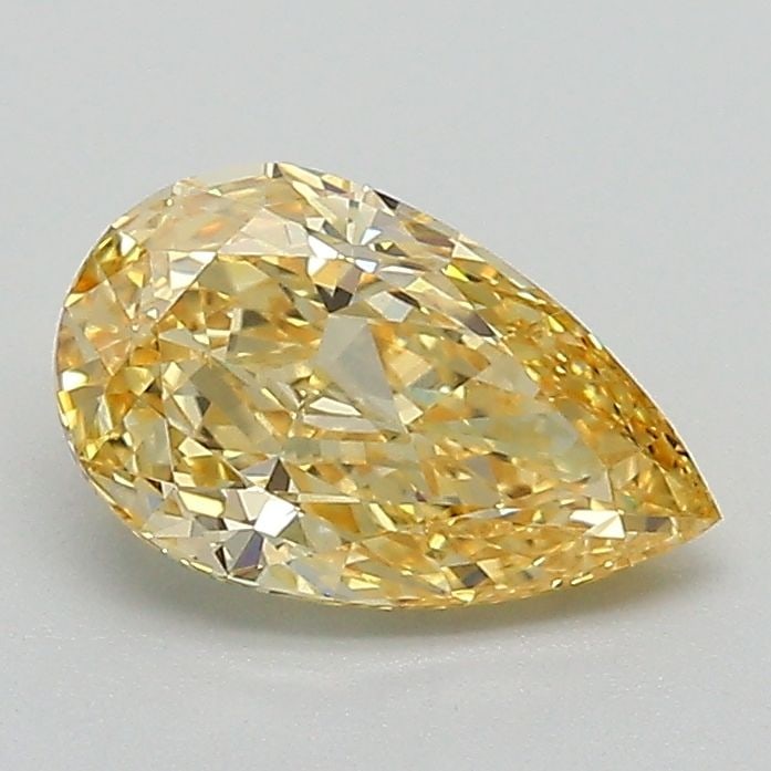 Loose Diamond - PEAR 1.07ct Fancy Vivid Yellow VVS2: Loose Diamond - PEAR 1.07ct Fancy Vivid Yellow VVS2 Source: This is a real non-mined Diamond that has been grown in a lab Shape: PEAR Carats: 1.07 Color: Fancy Vivid Yellow Certification: IGI Video:
