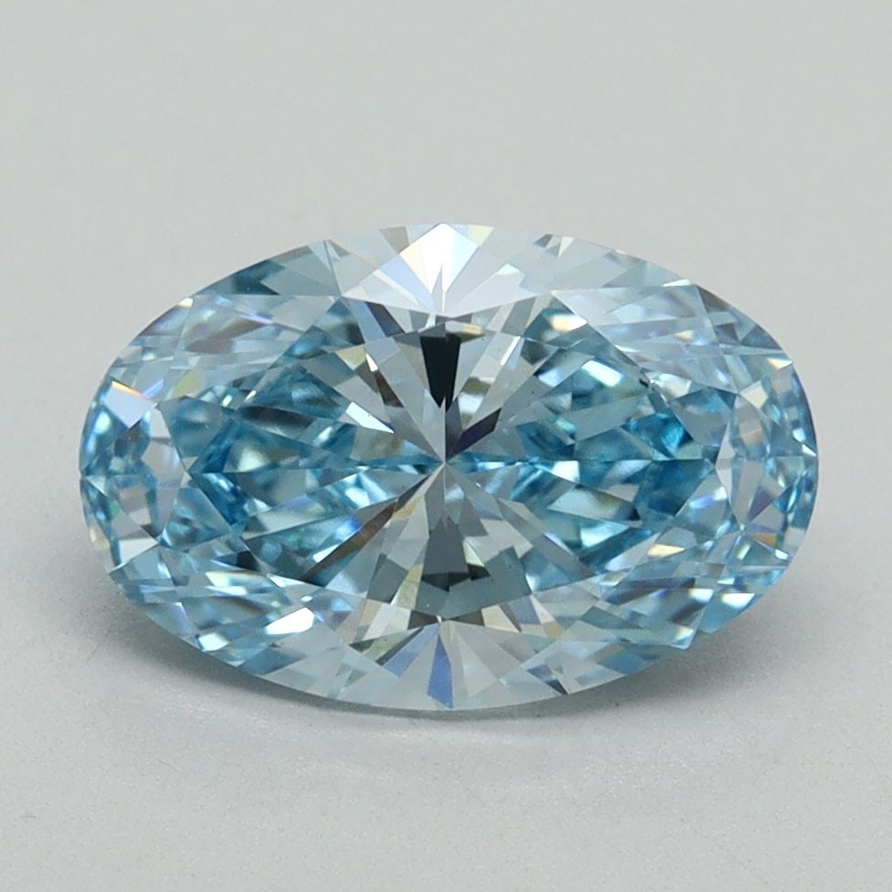 Loose Diamond - OVAL 2.11ct Fancy Vivid Blue VS1: Loose Diamond - OVAL 2.11ct Fancy Vivid Blue VS1 Source: This is a real non-mined Diamond that has been grown in a lab Shape: OVAL Carats: 2.11 Color: Fancy Vivid Blue Certification: IGI Video:
