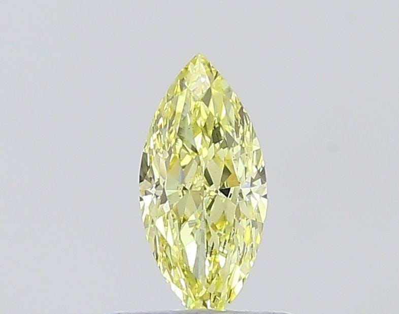 Loose Diamond - MARQUISE 0.9ct Fancy Intense Yellow VS1: Loose Diamond - MARQUISE 0.9ct Fancy Intense Yellow VS1 Source: This is a real non-mined Diamond that has been grown in a lab Shape: MARQUISE Carats: 0.9 Color: Fancy Intense Yellow Certification: IGI
