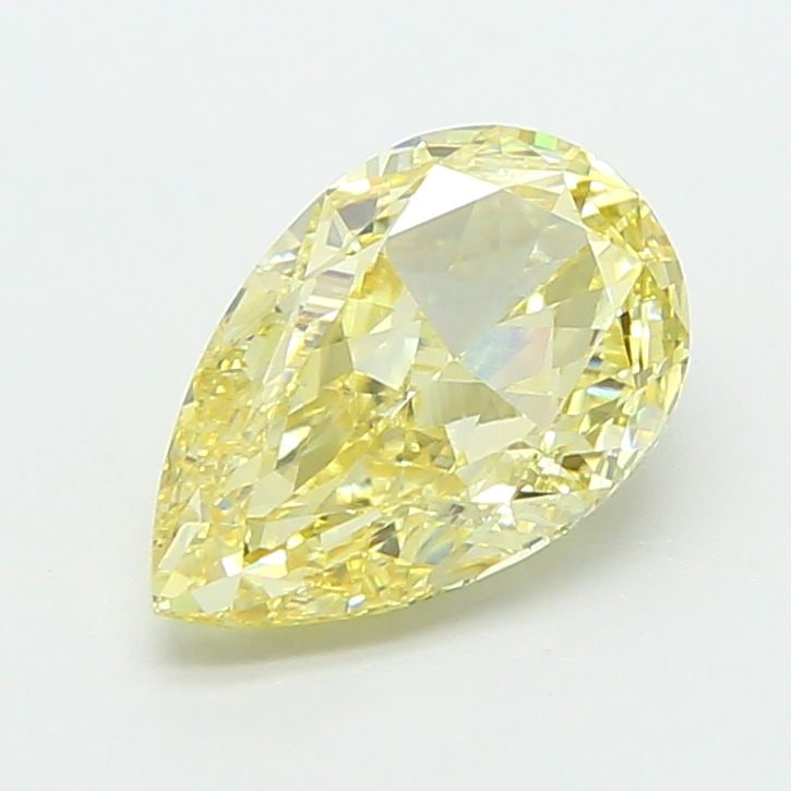 Loose Diamond - PEAR 2.01ct Fancy Yellow VS1: Loose Diamond - PEAR 2.01ct Fancy Yellow VS1 Source: This is a real non-mined Diamond that has been grown in a lab Shape: PEAR Carats: 2.01 Color: Fancy Yellow Certification: IGI Video:
