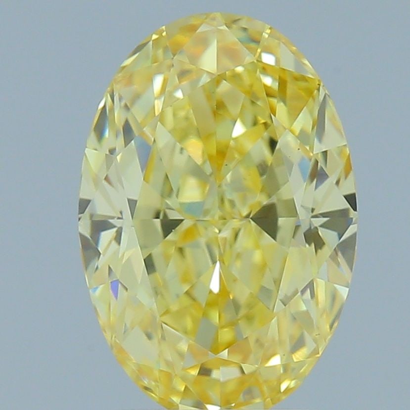 Loose Diamond - OVAL 2.73ct Fancy Intense Yellow VS1: Loose Diamond - OVAL 2.73ct Fancy Intense Yellow VS1 Source: This is a real non-mined Diamond that has been grown in a lab Shape: OVAL Carats: 2.73 Color: Fancy Intense Yellow Certification: IGI Video