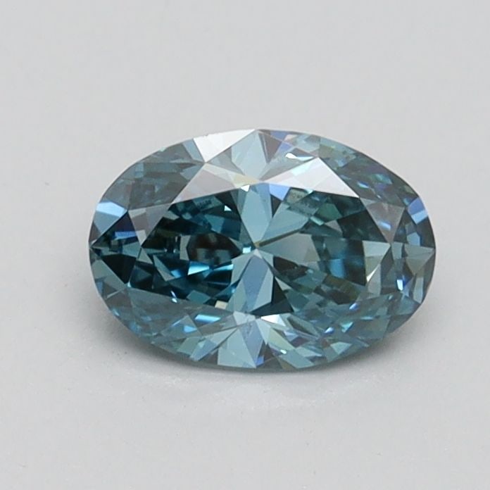 Loose Diamond - OVAL 0.57ct Fancy Vivid Greenish Blue VS1 (1 of 1)