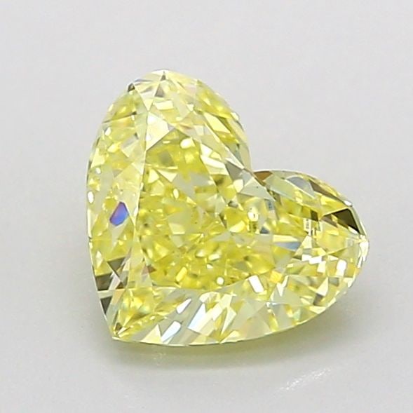 Loose Diamond - HEART 1.01ct Fancy Intense Yellow VS1: Loose Diamond - HEART 1.01ct Fancy Intense Yellow VS1 Source: This is a real non-mined Diamond that has been grown in a lab Shape: HEART Carats: 1.01 Color: Fancy Intense Yellow Certification: IGI Vid
