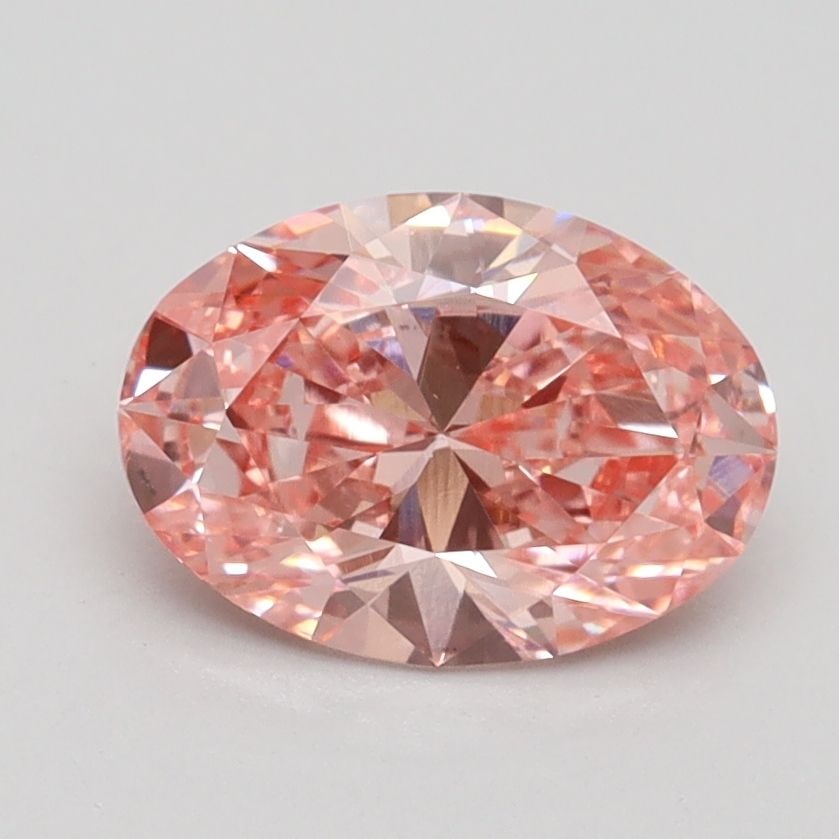 Loose Diamond - OVAL 1.41ct Fancy Vivid Pink SI1: Loose Diamond - OVAL 1.41ct Fancy Vivid Pink SI1 Source: This is a real non-mined Diamond that has been grown in a lab Shape: OVAL Carats: 1.41 Color: Fancy Vivid Pink Certification: IGI Video:
