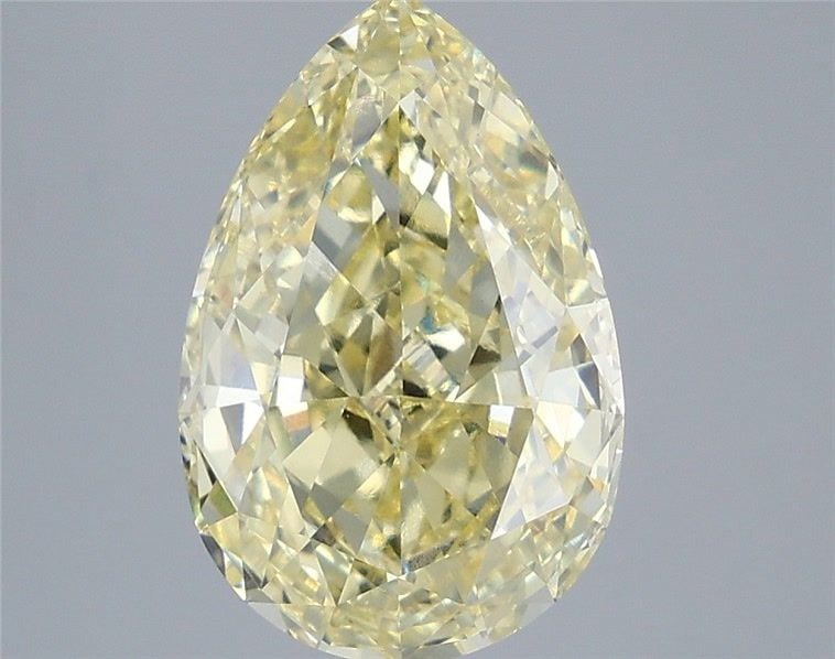 Loose Diamond - PEAR 4.57ct Fancy Intense Yellow VVS2: Loose Diamond - PEAR 4.57ct Fancy Intense Yellow VVS2 Source: This is a real non-mined Diamond that has been grown in a lab Shape: PEAR Carats: 4.57 Color: Fancy Intense Yellow Certification: IGI Vide