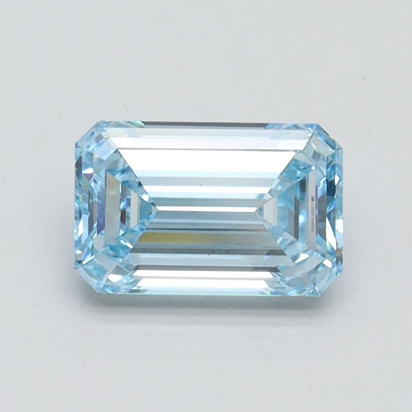 Loose Diamond - EMERALD 1.12ct Fancy Intense Blue VS1: Loose Diamond - EMERALD 1.12ct Fancy Intense Blue VS1 Source: This is a real non-mined Diamond that has been grown in a lab Shape: EMERALD Carats: 1.12 Color: Fancy Intense Blue Certification: IGI Vid