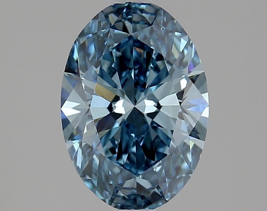 Loose Diamond - OVAL 1.55ct Fancy Vivid Blue VVS2: Loose Diamond - OVAL 1.55ct Fancy Vivid Blue VVS2 Source: This is a real non-mined Diamond that has been grown in a lab Shape: OVAL Carats: 1.55 Color: Fancy Vivid Blue Certification: IGI Video: