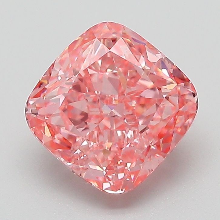 Loose Diamond - CUSHION MODIFIED 2.0ct Fancy Vivid Pink VS2: Loose Diamond - CUSHION MODIFIED 2.0ct Fancy Vivid Pink VS2 Source: This is a real non-mined Diamond that has been grown in a lab Shape: CUSHION MODIFIED Carats: 2.0 Color: Fancy Vivid Pink Certificat