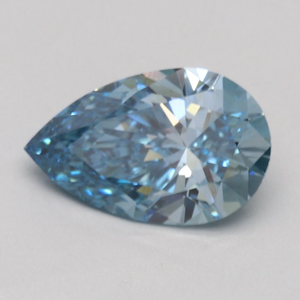 Loose Diamond - PEAR 1.56ct Fancy Intense Blue VS1: Loose Diamond - PEAR 1.56ct Fancy Intense Blue VS1 Source: This is a real non-mined Diamond that has been grown in a lab Shape: PEAR Carats: 1.56 Color: Fancy Intense Blue Certification: IGI Video: