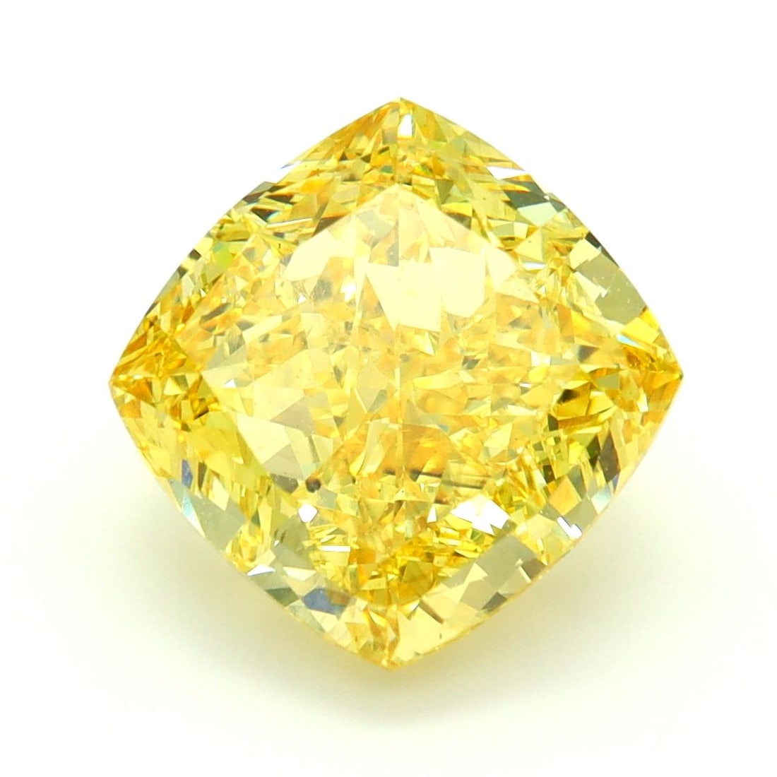 Loose Diamond - CUSHION MODIFIED 5.09ct Fancy Vivid Yellow VS1: Loose Diamond - CUSHION MODIFIED 5.09ct Fancy Vivid Yellow VS1 Source: This is a real non-mined Diamond that has been grown in a lab Shape: CUSHION MODIFIED Carats: 5.09 Color: Fancy Vivid Yellow Cert