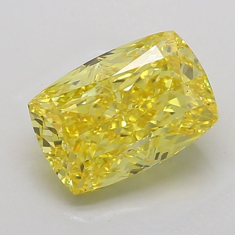 Loose Diamond - CUSHION MODIFIED 7.04ct Fancy Vivid Yellow SI1 (1 of 1)