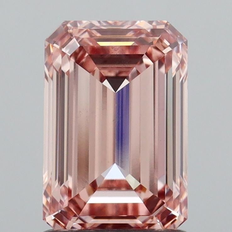 Loose Diamond - EMERALD 1.54ct Fancy Brownish Pink VS2: Loose Diamond - EMERALD 1.54ct Fancy Brownish Pink VS2 Source: This is a real non-mined Diamond that has been grown in a lab Shape: EMERALD Carats: 1.54 Color: Fancy Brownish Pink Certification: IGI V