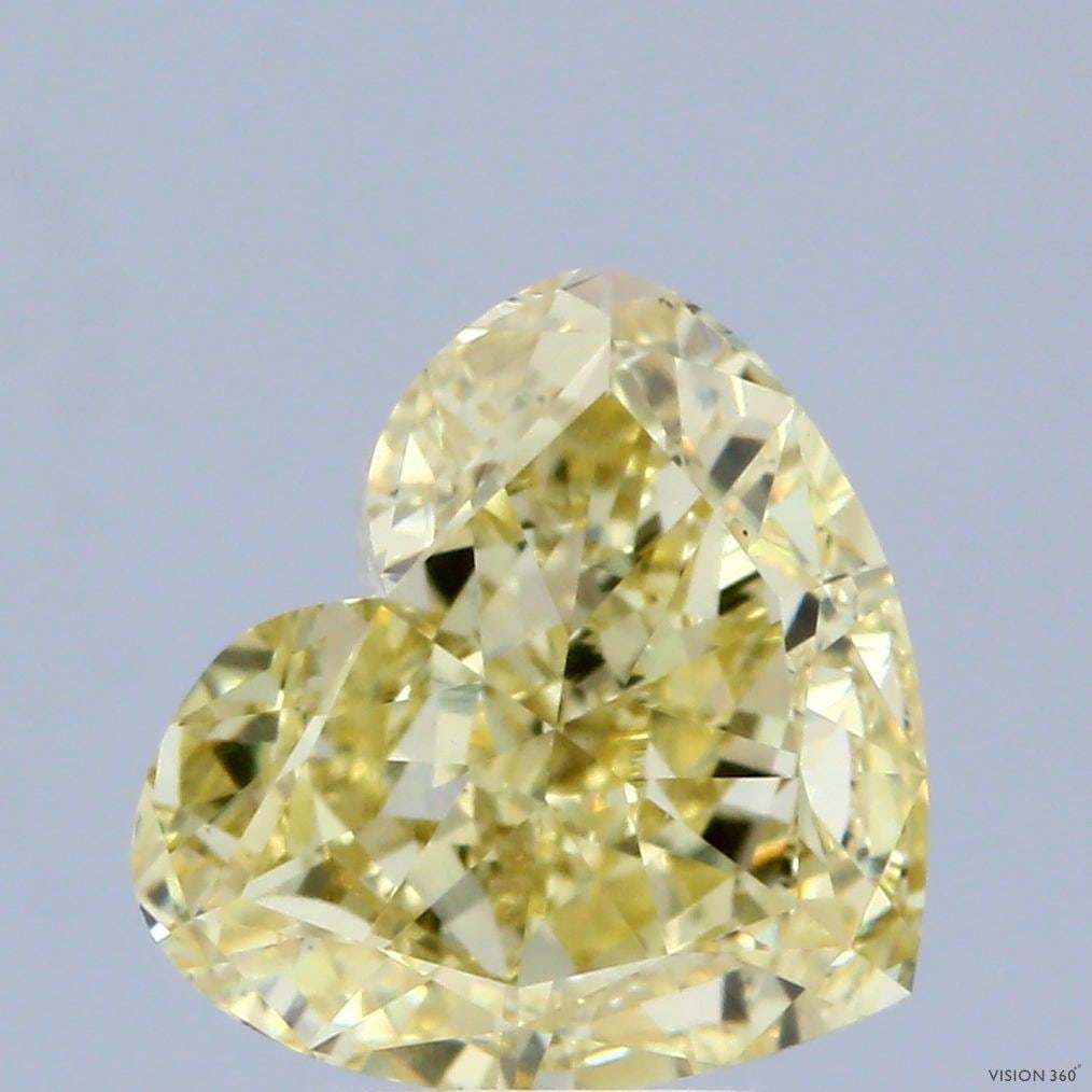 Loose Diamond - HEART 2.68ct Fancy Intense Yellow VS1: Loose Diamond - HEART 2.68ct Fancy Intense Yellow VS1 Source: This is a real non-mined Diamond that has been grown in a lab Shape: HEART Carats: 2.68 Color: Fancy Intense Yellow Certification: IGI The