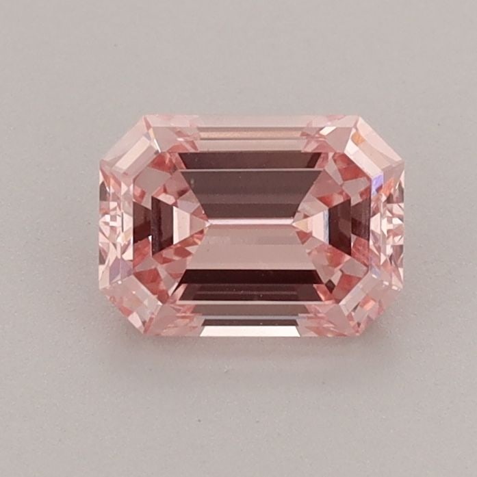 Loose Diamond - EMERALD 0.84ct Fancy Intense Pink VS1: Loose Diamond - EMERALD 0.84ct Fancy Intense Pink VS1 Source: This is a real non-mined Diamond that has been grown in a lab Shape: EMERALD Carats: 0.84 Color: Fancy Intense Pink Certification: IGI Vid