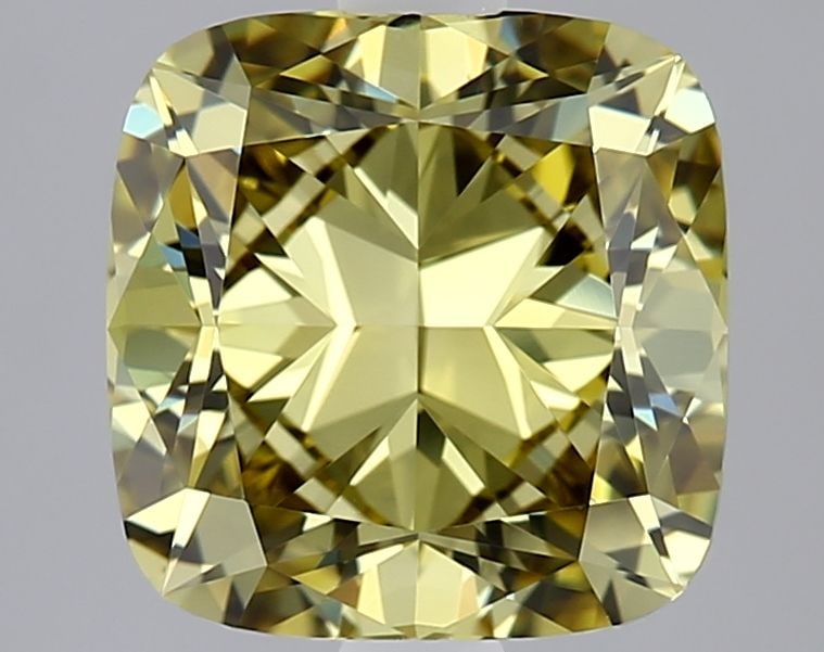 Loose Diamond - CUSHION BRILLIANT 2.06ct Fancy Intense Yellow IF (1 of 1)