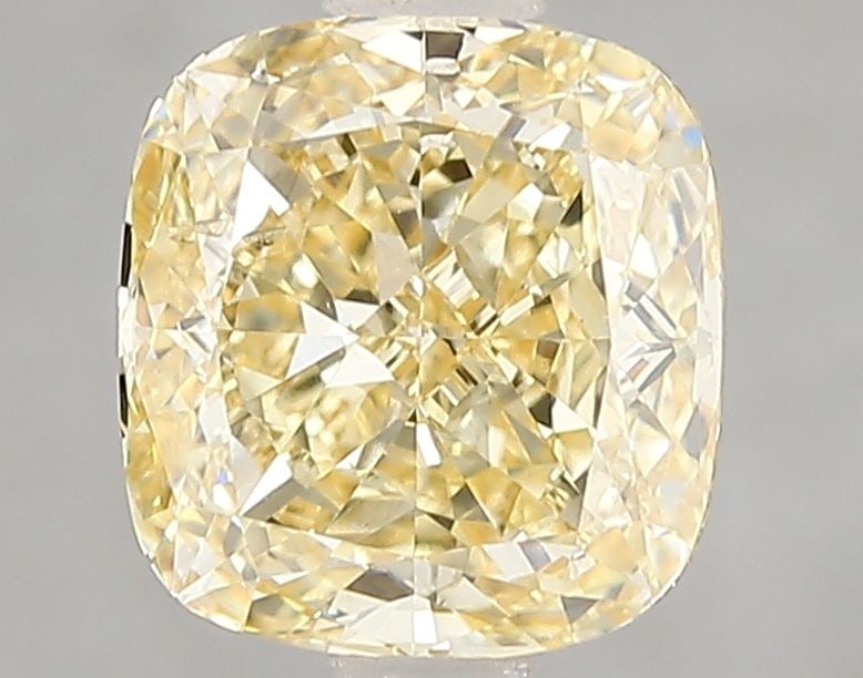 Loose Diamond - CUSHION MODIFIED 2.02ct Fancy Intense Yellow SI1: Loose Diamond - CUSHION MODIFIED 2.02ct Fancy Intense Yellow SI1 Source: This is a real non-mined Diamond that has been grown in a lab Shape: CUSHION MODIFIED Carats: 2.02 Color: Fancy Intense Yellow 