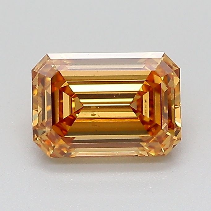 Loose Diamond - EMERALD 1.01ct Fancy Brownish Orange VS2: Loose Diamond - EMERALD 1.01ct Fancy Brownish Orange VS2 Source: This is a real non-mined Diamond that has been grown in a lab Shape: EMERALD Carats: 1.01 Color: Fancy Brownish Orange Certification: I