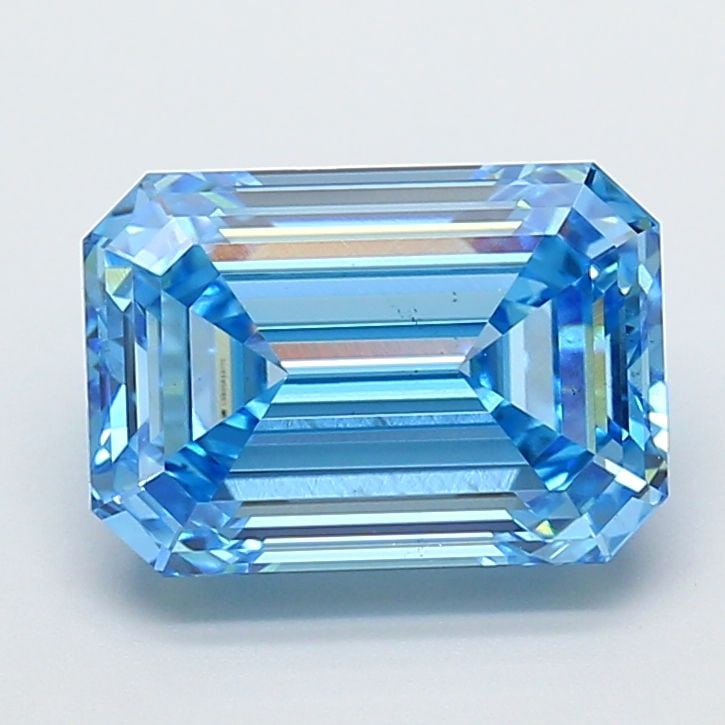 Loose Diamond - EMERALD 4.02ct Fancy Vivid Blue VS2: Loose Diamond - EMERALD 4.02ct Fancy Vivid Blue VS2 Source: This is a real non-mined Diamond that has been grown in a lab Shape: EMERALD Carats: 4.02 Color: Fancy Vivid Blue Certification: IGI Video:
