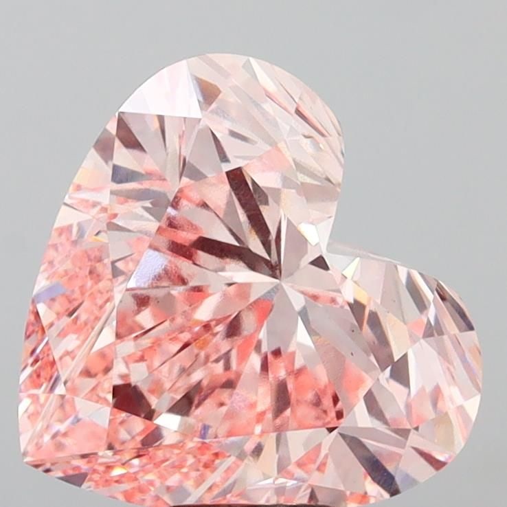 Loose Diamond - HEART 10.03ct Fancy Intense Pink VS1: Loose Diamond - HEART 10.03ct Fancy Intense Pink VS1 Source: This is a real non-mined Diamond that has been grown in a lab Shape: HEART Carats: 10.03 Color: Fancy Intense Pink Certification: IGI Video