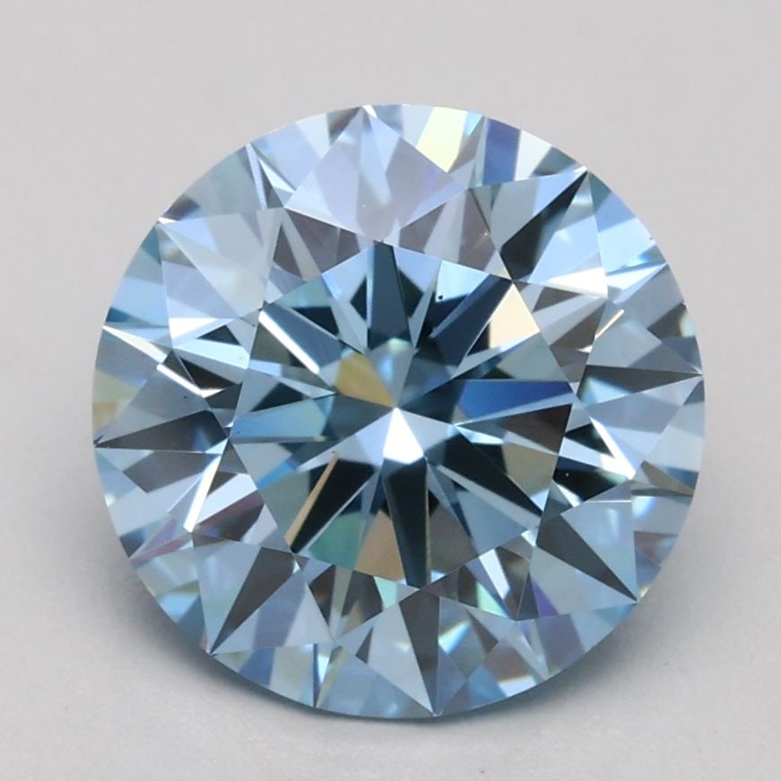 Ideal Loose Diamond - ROUND 2.07ct Fancy Blue VS1 (1 of 1)