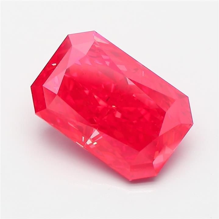 Loose Diamond - RADIANT 3.57ct Fancy Vivid Red VS2: Loose Diamond - RADIANT 3.57ct Fancy Vivid Red VS2 Source: This is a real non-mined Diamond that has been grown in a lab Shape: RADIANT Carats: 3.57 Color: Fancy Vivid Red Certification: IGI Video: